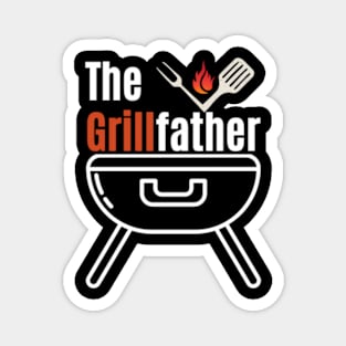 The Grillfather Funny Grilling Chef Dad Father'S Day Magnet