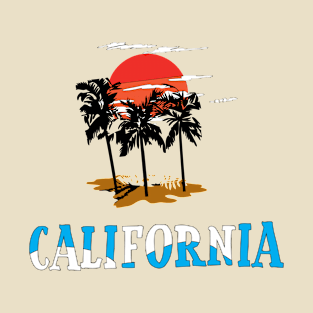 California sunset, California lovers, California beaches, Welcome to California T-Shirt