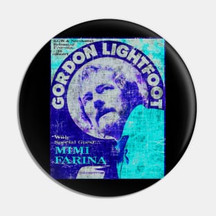 Gordon lightfoot t-shirt Pin