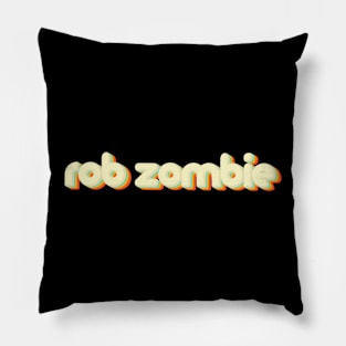 vintage color rob zombie Pillow