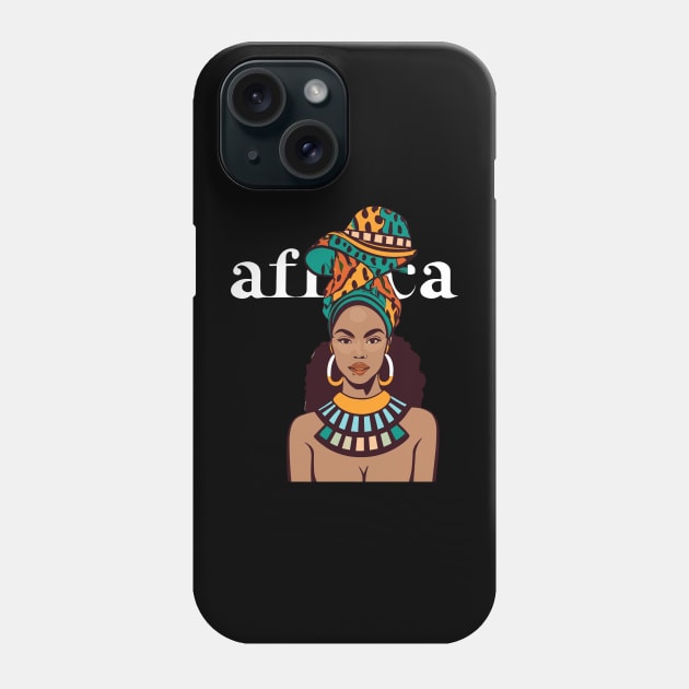 Afrocentric Woman Africa Phone Case by Graceful Designs