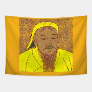 Genghis Khan Portrait Tapestry