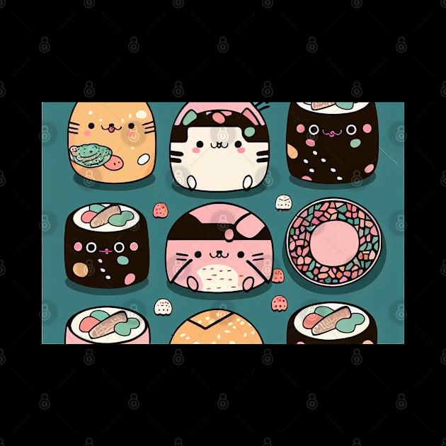 Kawaii Sushi by TechnoBubble