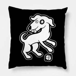 Jumpy Dog Ball {DARK shirts} Pillow