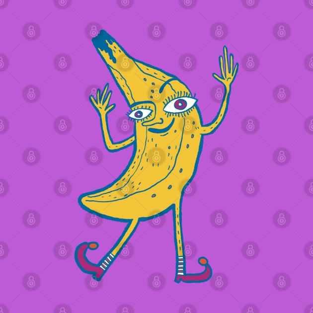 The Joyful Dance of a Crazy Banana by Douwannart
