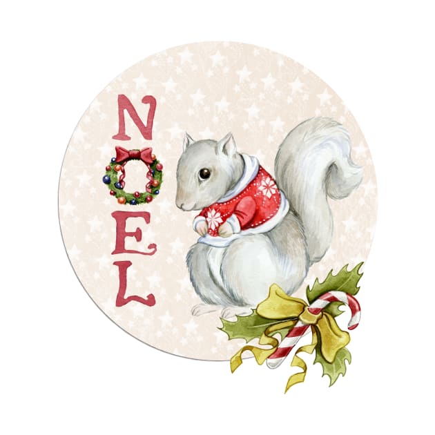 Noel Christmas Squirrel by sabrina.seeto@gmail.com