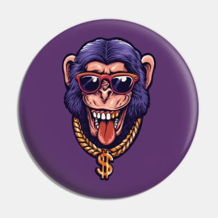 Rich crazy Monkey Pin