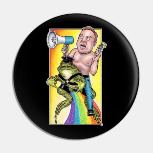 Alex Jones and His Magic Gay Frog Pin