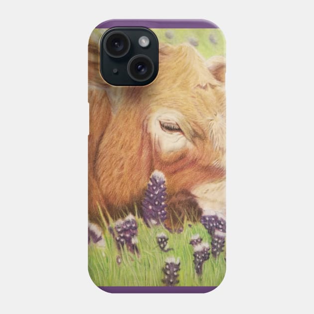 Cow Phone Case by teenamarie23art