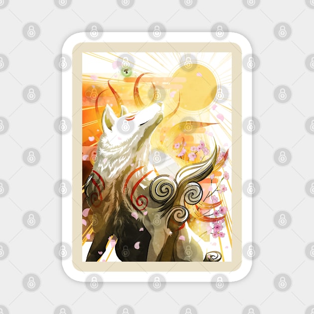 Amaterasu - Okami Magnet by Reiy