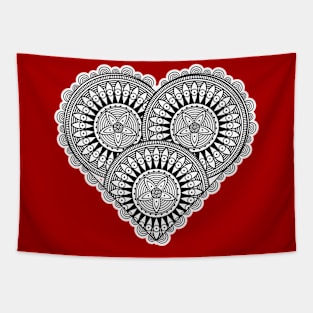 Lacy Heart Tapestry