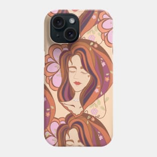 Abstract head of woman Phone Case