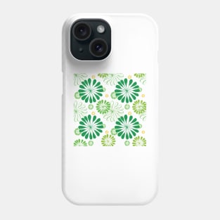 Green Floral Work Phone Case