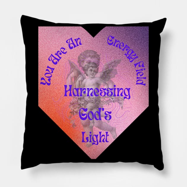 Energy Harnessing God's Light Pillow by MiracleROLart