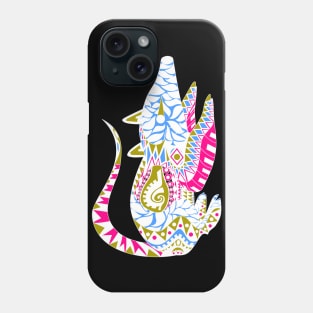 mandala maya tlacuache possum ecopop Phone Case