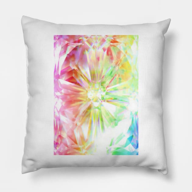 Rainbow Quartz Pillow by LaurenPatrick