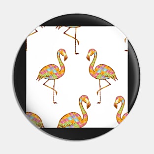 colorful, flamingo, glitter, gold, summer, pattern, funny, sunny Pin