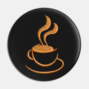 Coffee cup symbol Pin