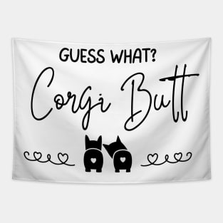 Guess What?  Corgi Butt (Back) - A Dog's World - Corgi Breed Tapestry