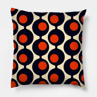 Atomic Age Circles Pattern Pillow