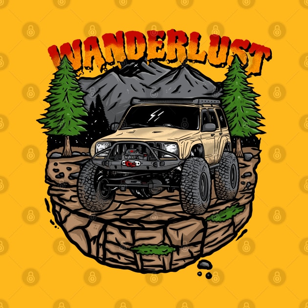 Wanderlust Jeep Holiday - Peanut by 4x4 Sketch