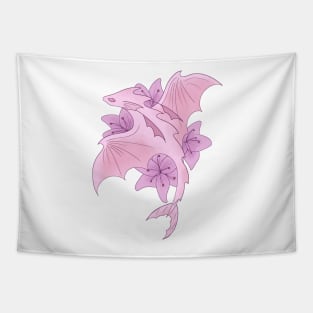 Lily Dragon Tapestry