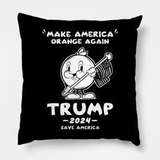 Make America Orange Trump 2024 Trump Save America Pillow