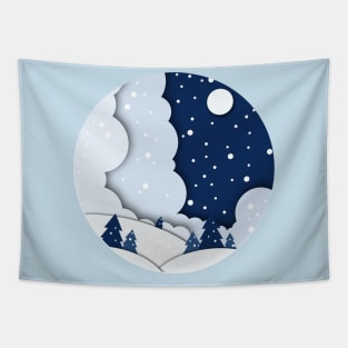 Winter Magic Corner Tapestry