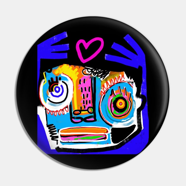 LOVE CRAZY FACE HEART Pin by Angel Rivas