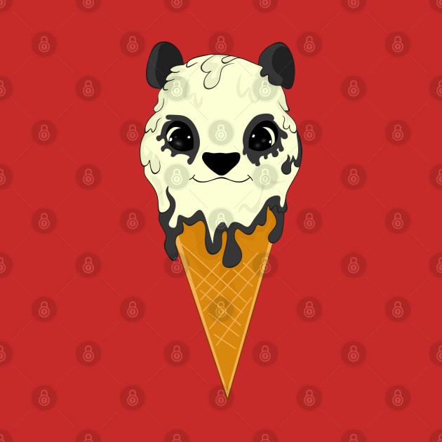 Cute panda ice cream by MariRiUA