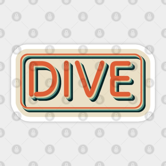 Retro Dive Vintage Diving Springboard Diver - Retro Dive Vintage Diving ...