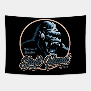 Welcome to Beautiful Skull Island Tapestry