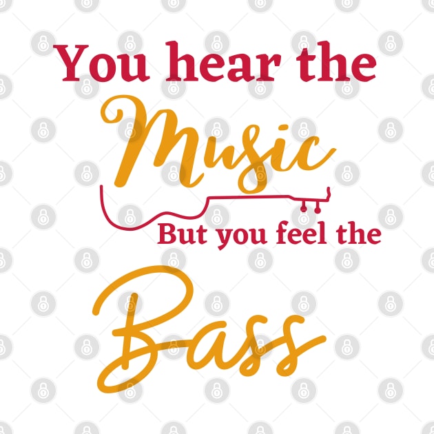 You can hear the music but you feel the bass by Digital printa