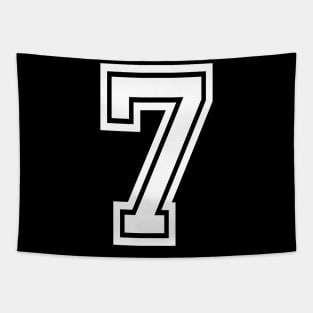 Numbers 7 for a sports team, group, or community Tapestry