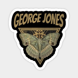 George Jones // Fly Away Butterfly Magnet