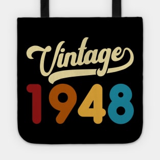 1948 Vintage Gift 72nd Birthday Retro Style Tote