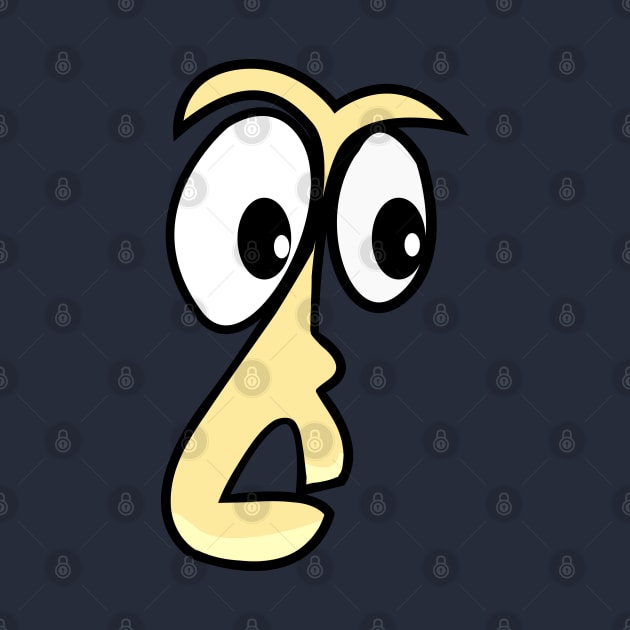 Shocked Funny Face Cartoon Emoji by AllFunnyFaces