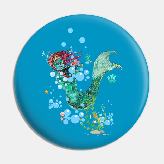 Mermaid in the sea Pin by LuluCybril
