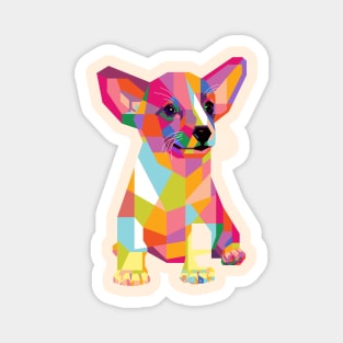 Cute Dog Pop Art Magnet