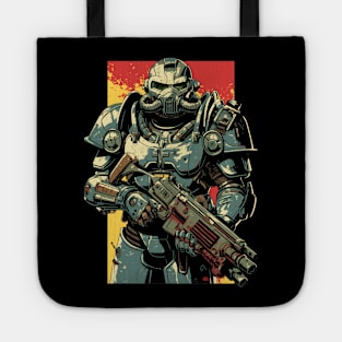 Dystopian Knight in Full Armor - Post Apocalyptic Tote