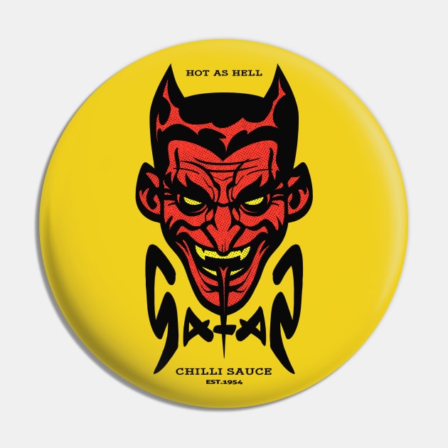 Red Hot Satan Pin by FishFinger