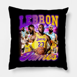 LeBron James Bootleg tee Pillow