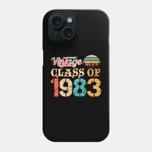 Vintage Class Of 1983 Classic Retro Birthday Gift Men Women Phone Case