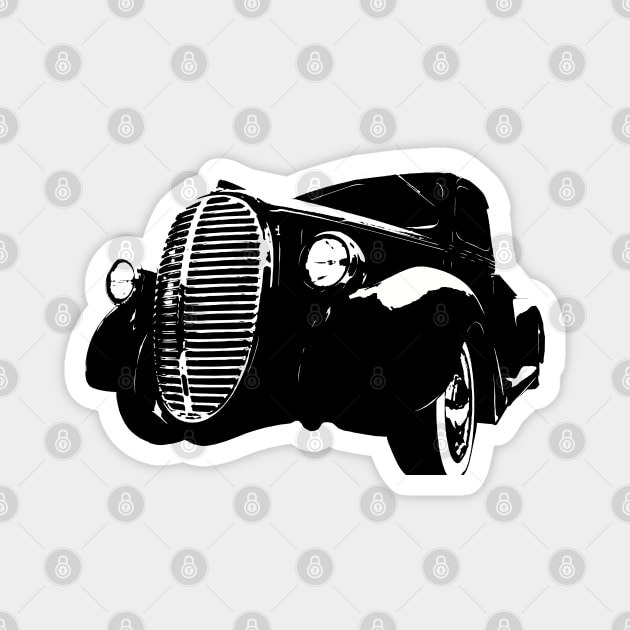 1938 Ford Pick Up B&W Magnet by GrizzlyVisionStudio