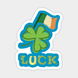 Luck.Irish flag Magnet