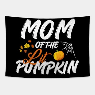 Mom Lit Pumpkin Halloween Costume Tapestry