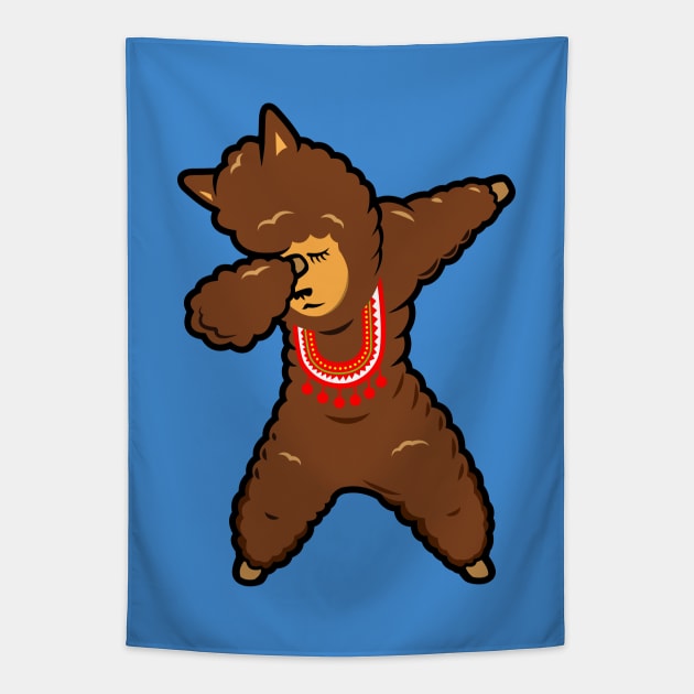 Dabbing Alpaca - The Alpaca Dab Tapestry by propellerhead