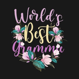 Family World's Best Grammie Tee Funny Grammie Ever Gift T-Shirt