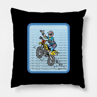 The Art of Motocross Pillow