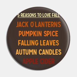 Autumn Season 5 Reasons To Love Fall Halloween Pin